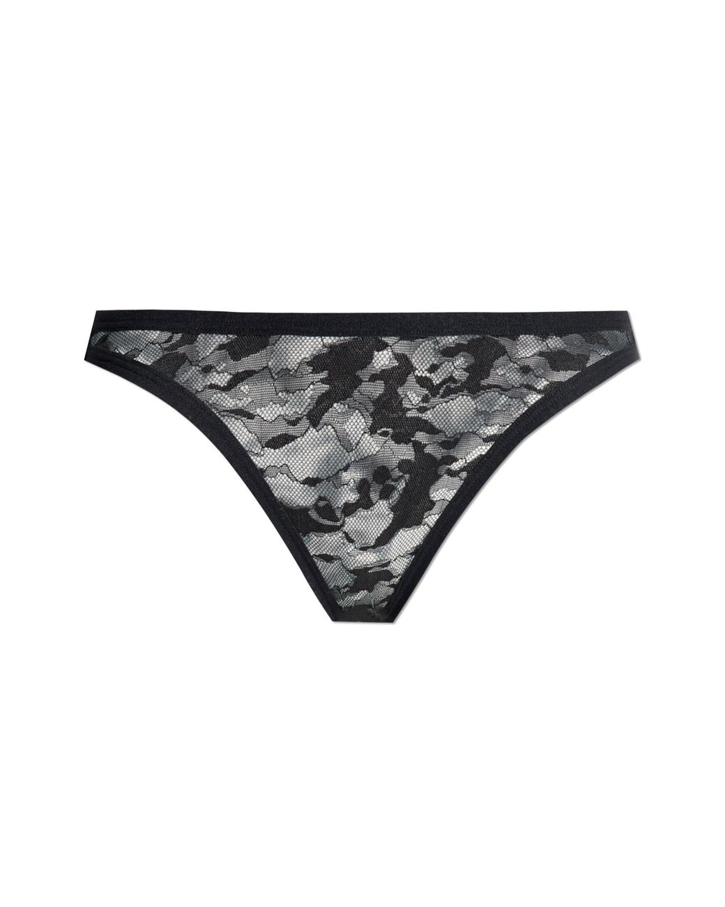 DIESEL Black Transparent Panties 'Ufpn-D-Oval-Punchy-Brief'