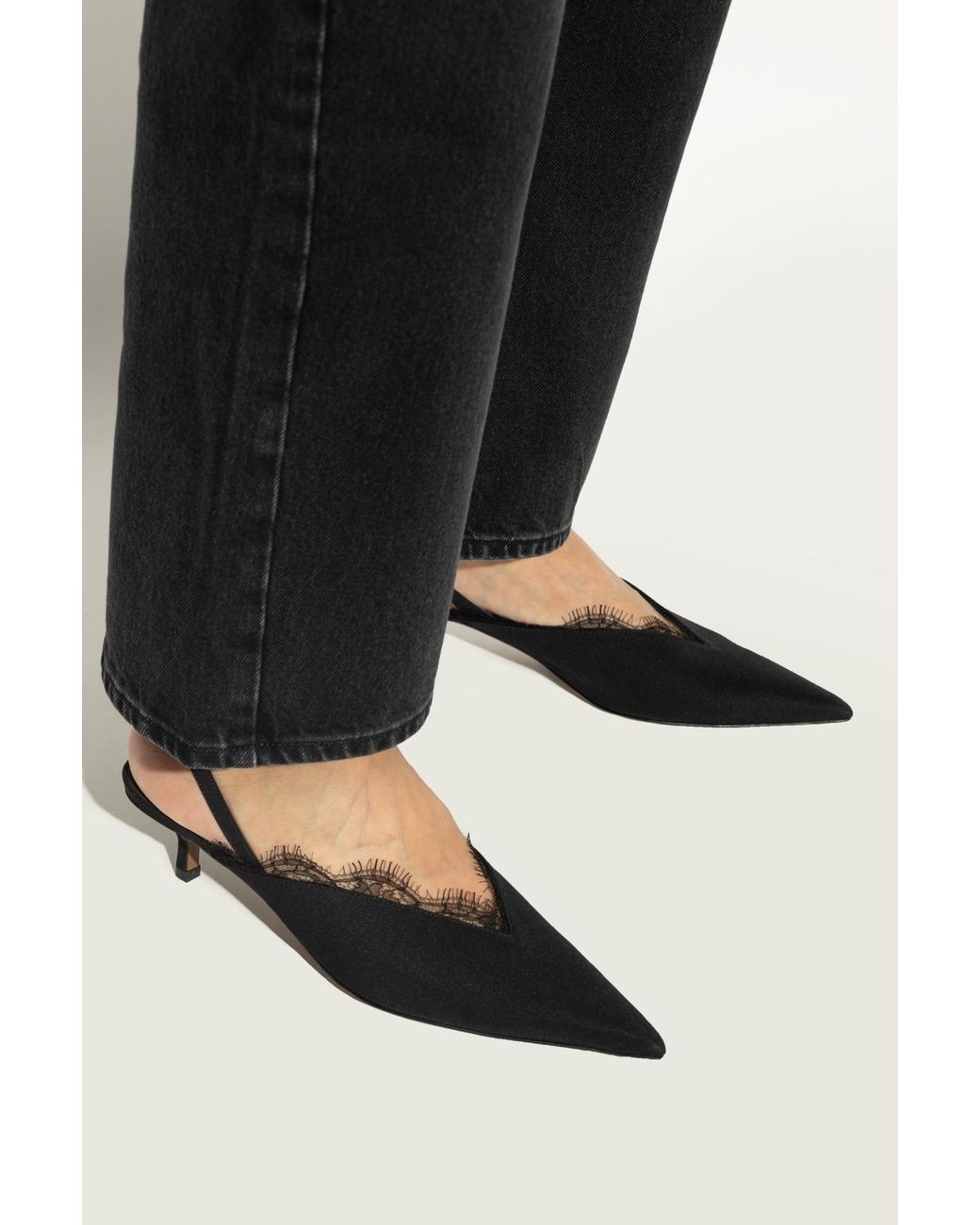 Neous White Heeled Shoes "Irena"