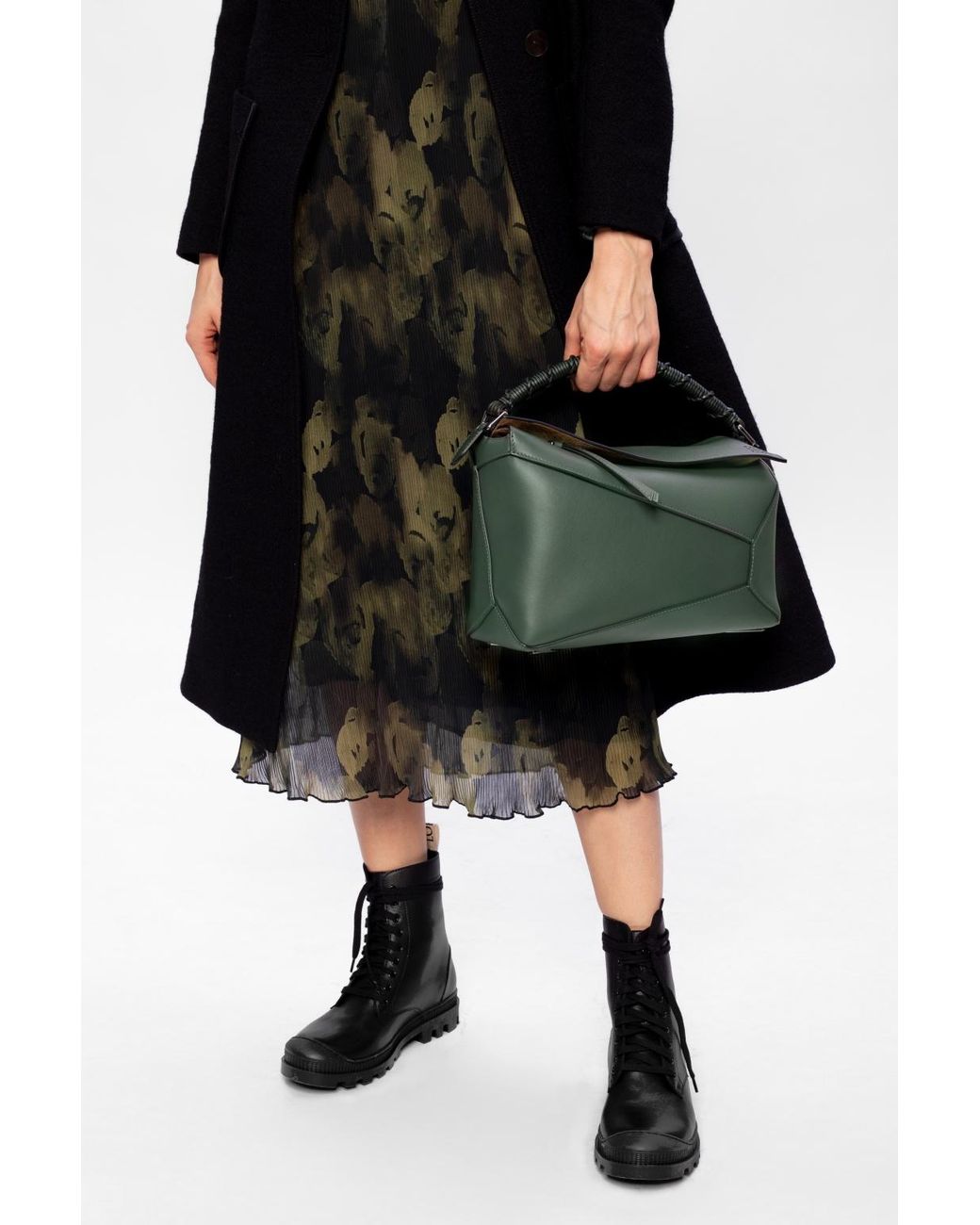 Loewe 'Puzzle Edge' Shoulder Bag in Black | Lyst