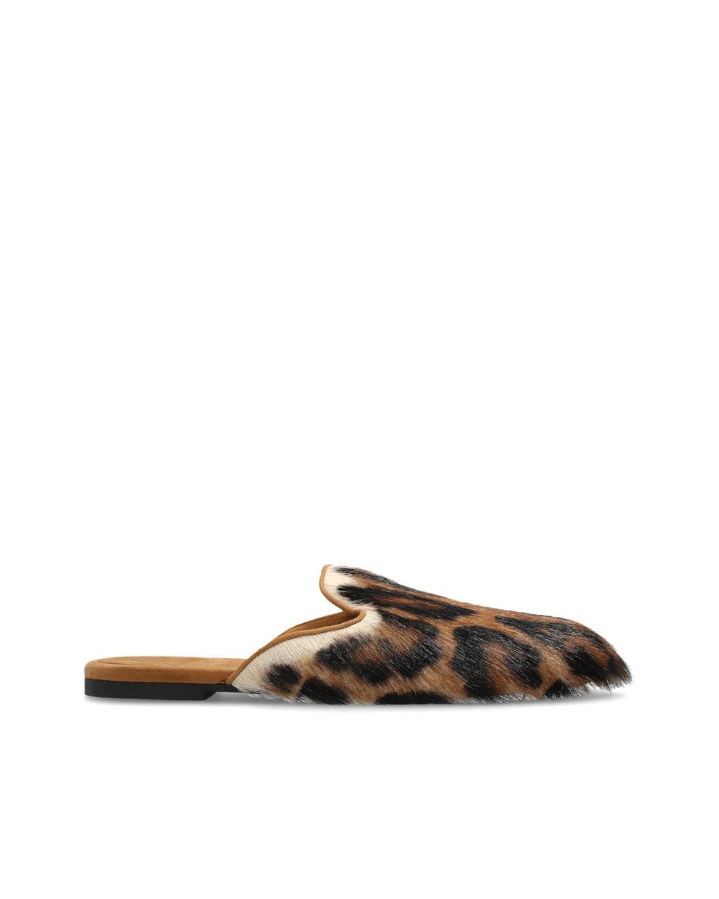 Dolce & Gabbana Brown Furry Slippers