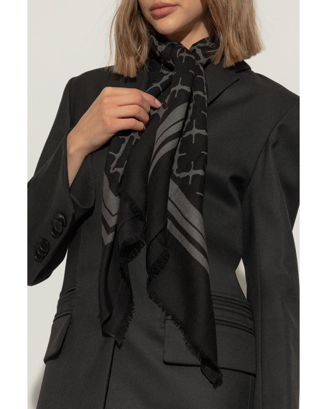 By Malene Birger Black Woolen Scarf