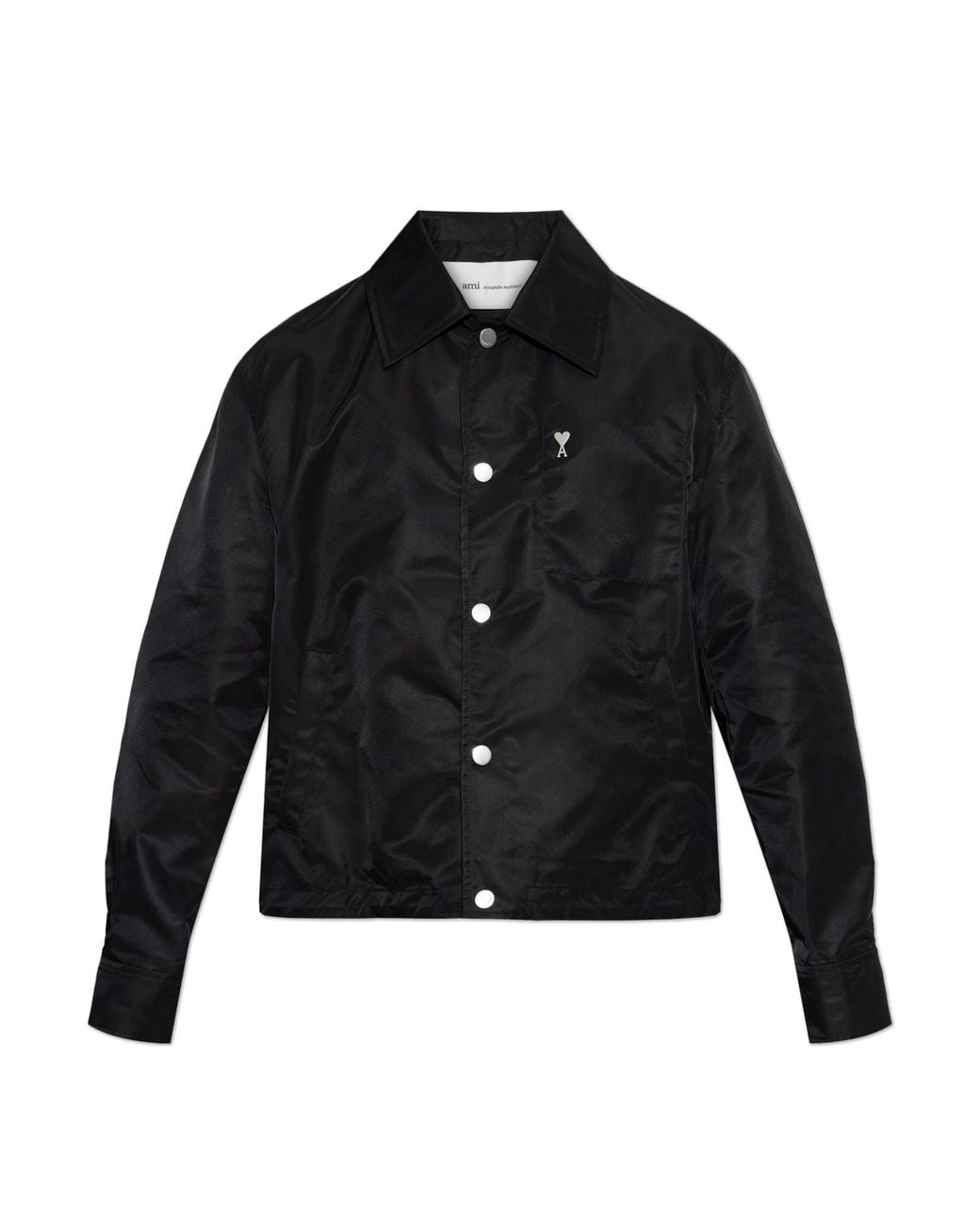 AMI Black Jacket With Pockets for men