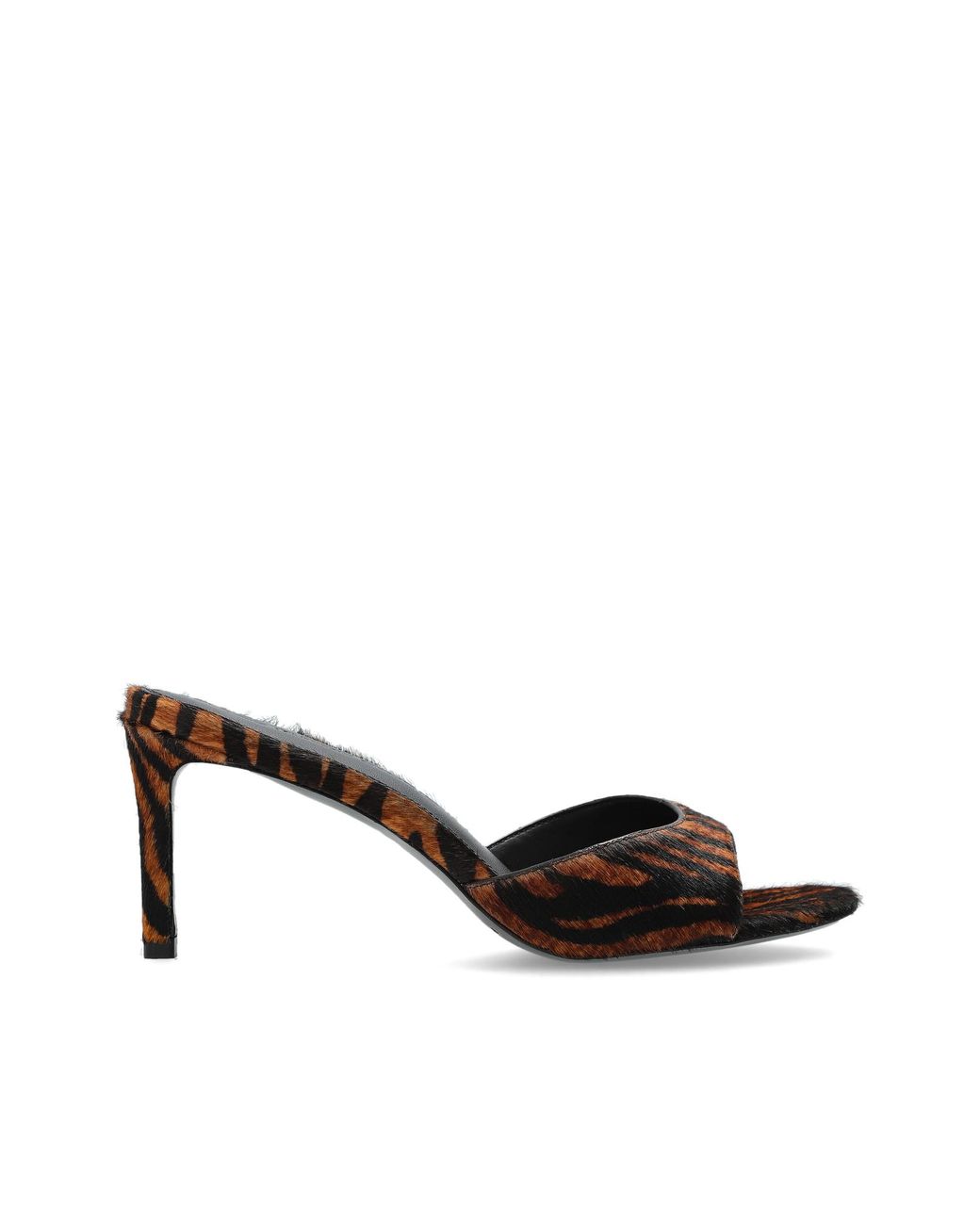 Black Suede Studio Brown Heeled Mules 'Freddy 65'