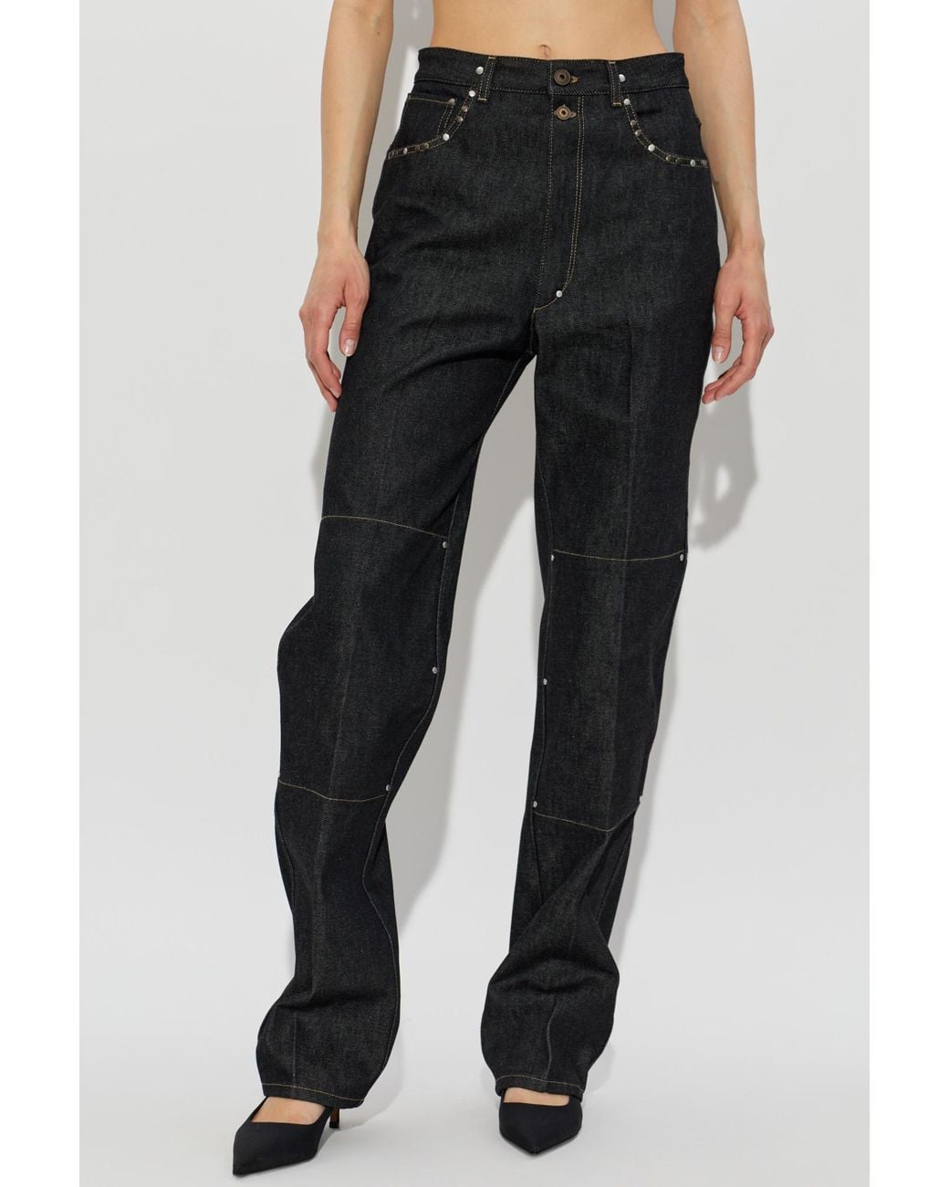 Lemaire Black Straight Jeans