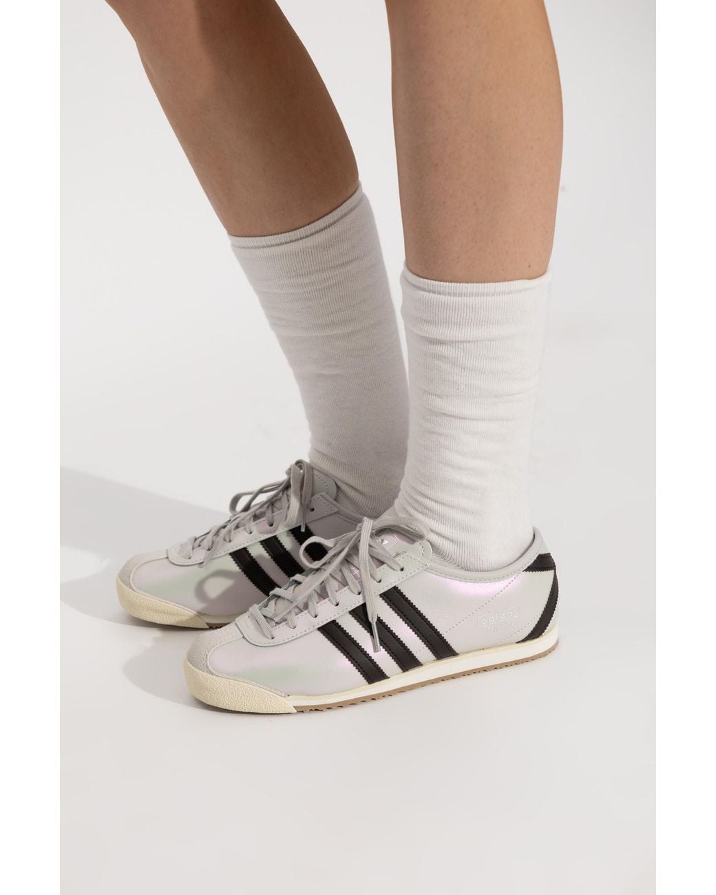 Adidas Originals White 'Italia 70S W' Sports Shoes