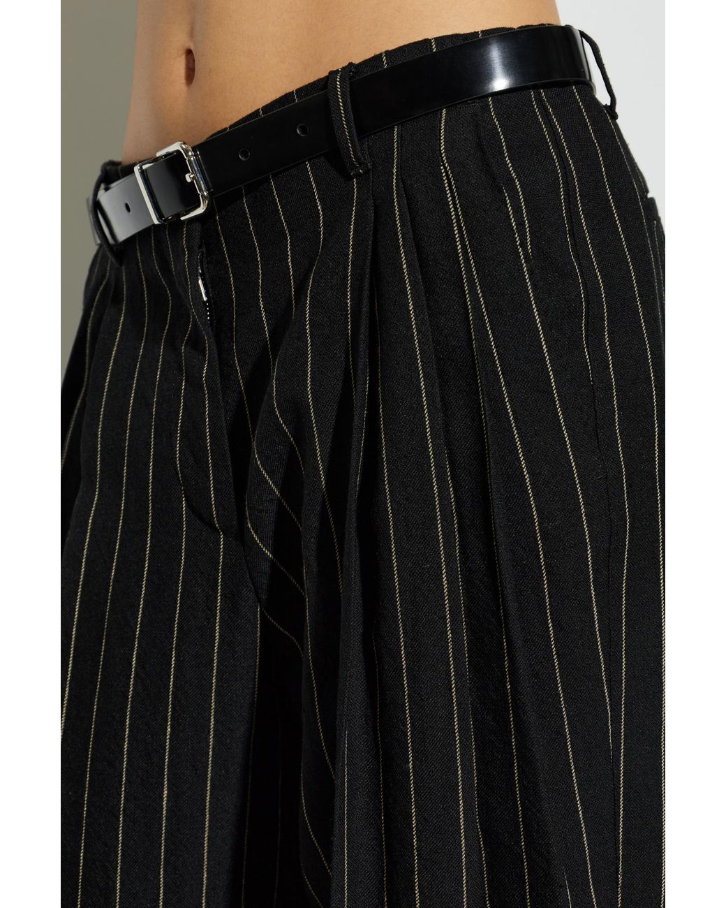 Dolce & Gabbana Black Trousers With Belt
