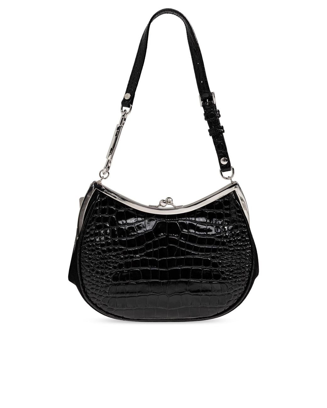 Vivienne Westwood Black 'Charm Frame' Bag