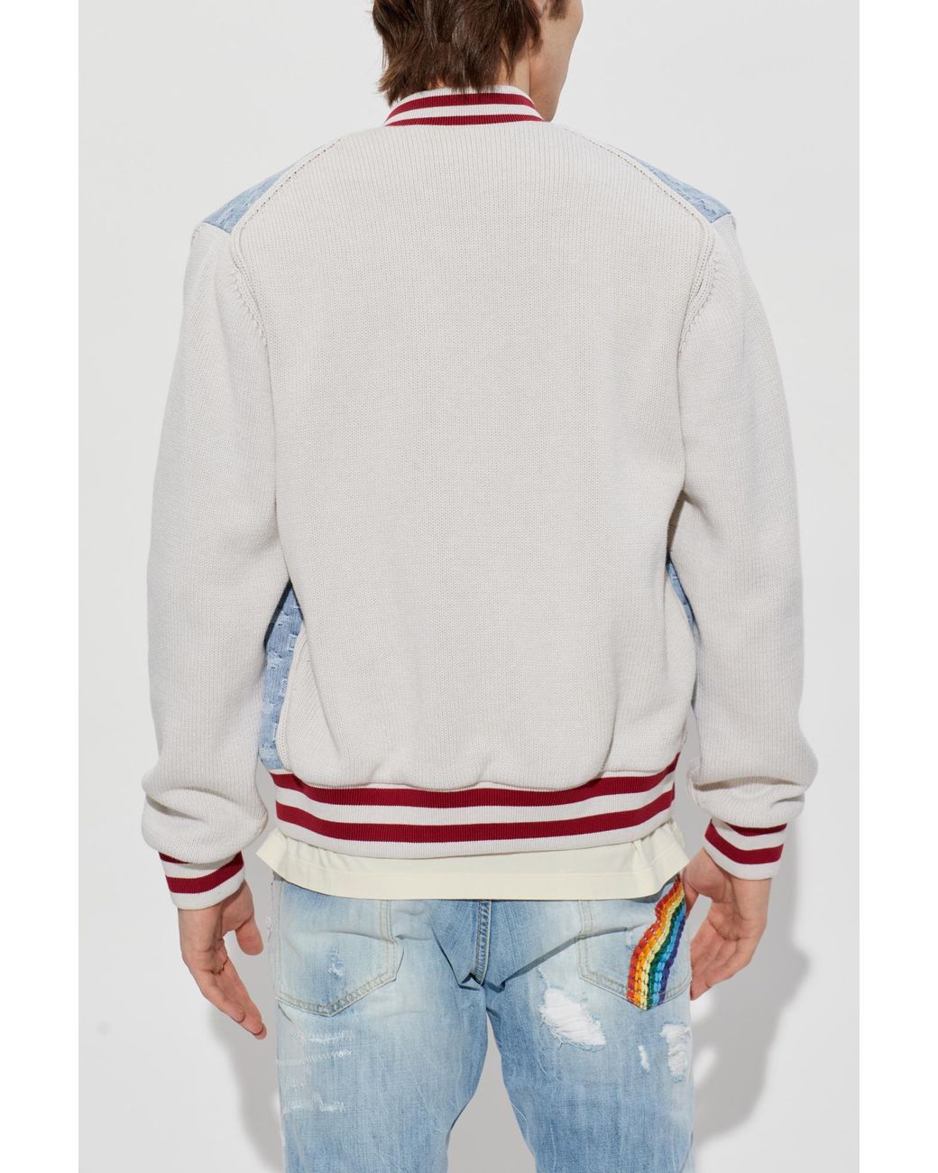 DSquared² Blue Denim Jacket With Monogram for men