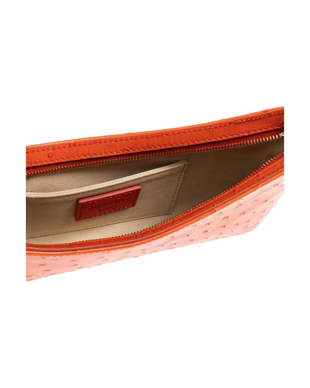 Jacquemus Orange Shoulder Bag 'Le Bisou Perle'