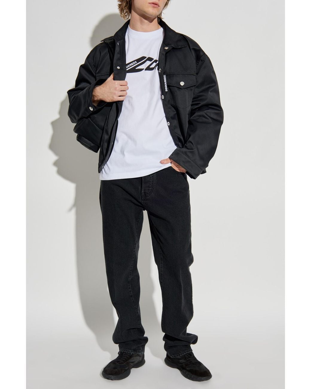 DSquared² Black Jeans '642' for men