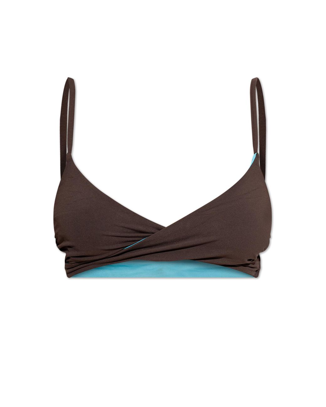 Bondeye Brown Reversible Bikini Top "Amira"