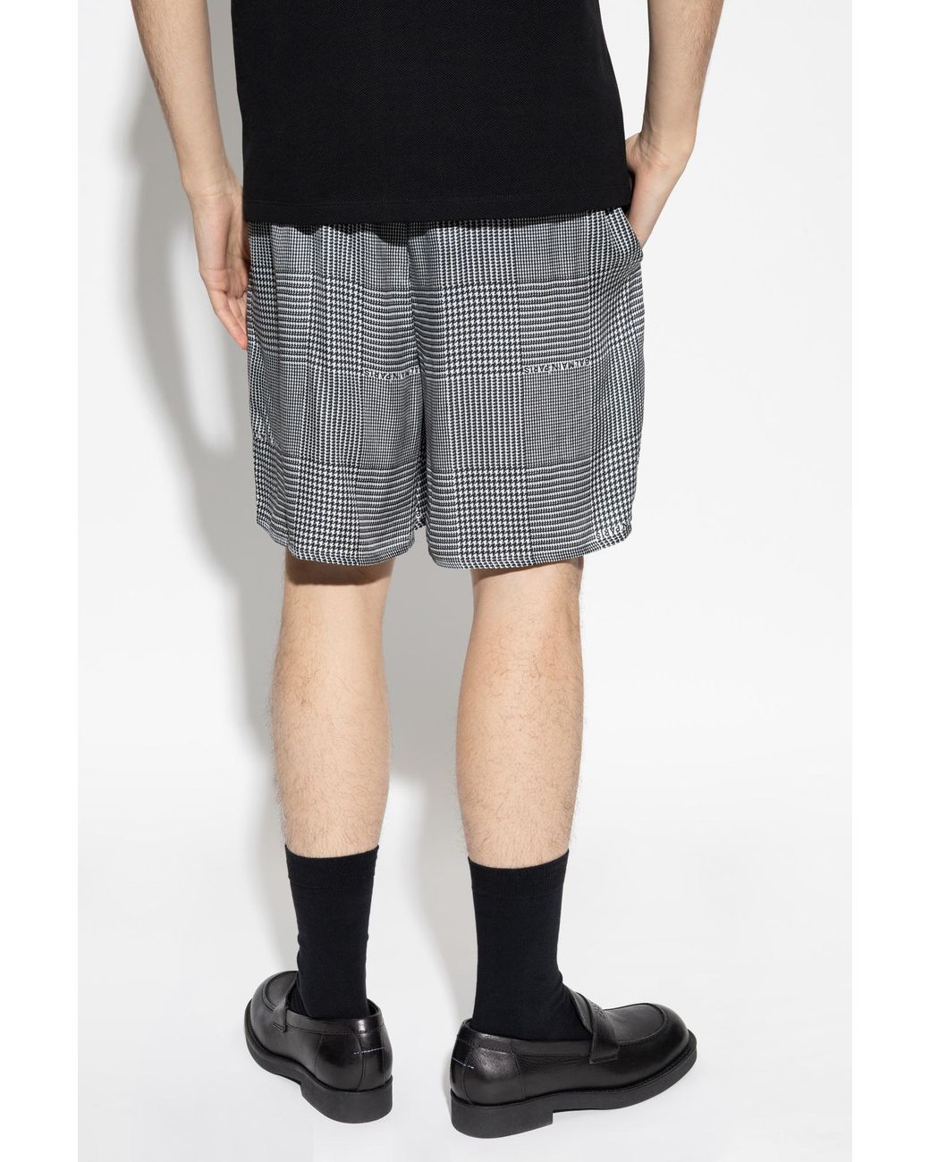 Balmain Gray Houndstooth Trousers for men