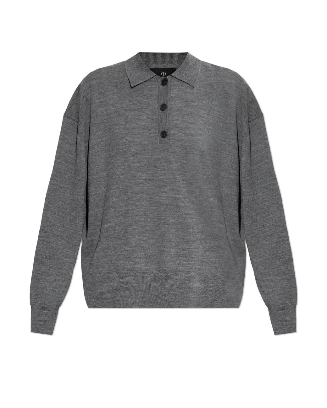 Anine Bing Gray Sweater 'Lee'