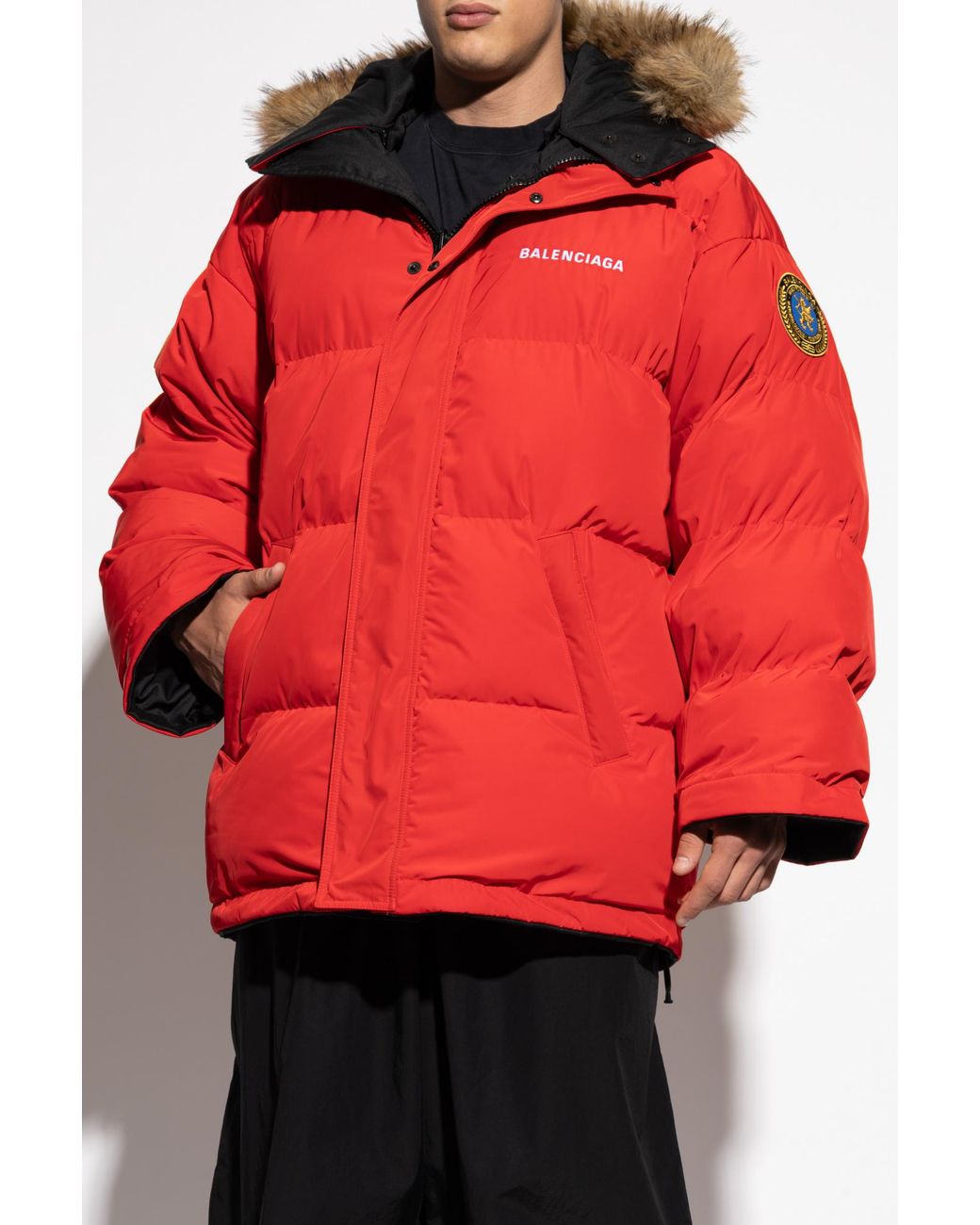 Balenciaga Black Reversible Insulated Jacket for men
