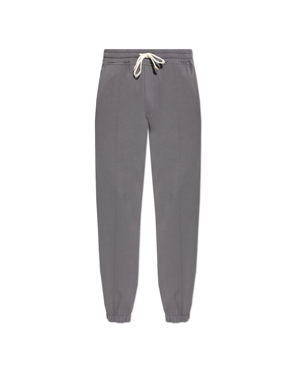 Eleventy Gray Sweatpants With Stitching On The Legs for men