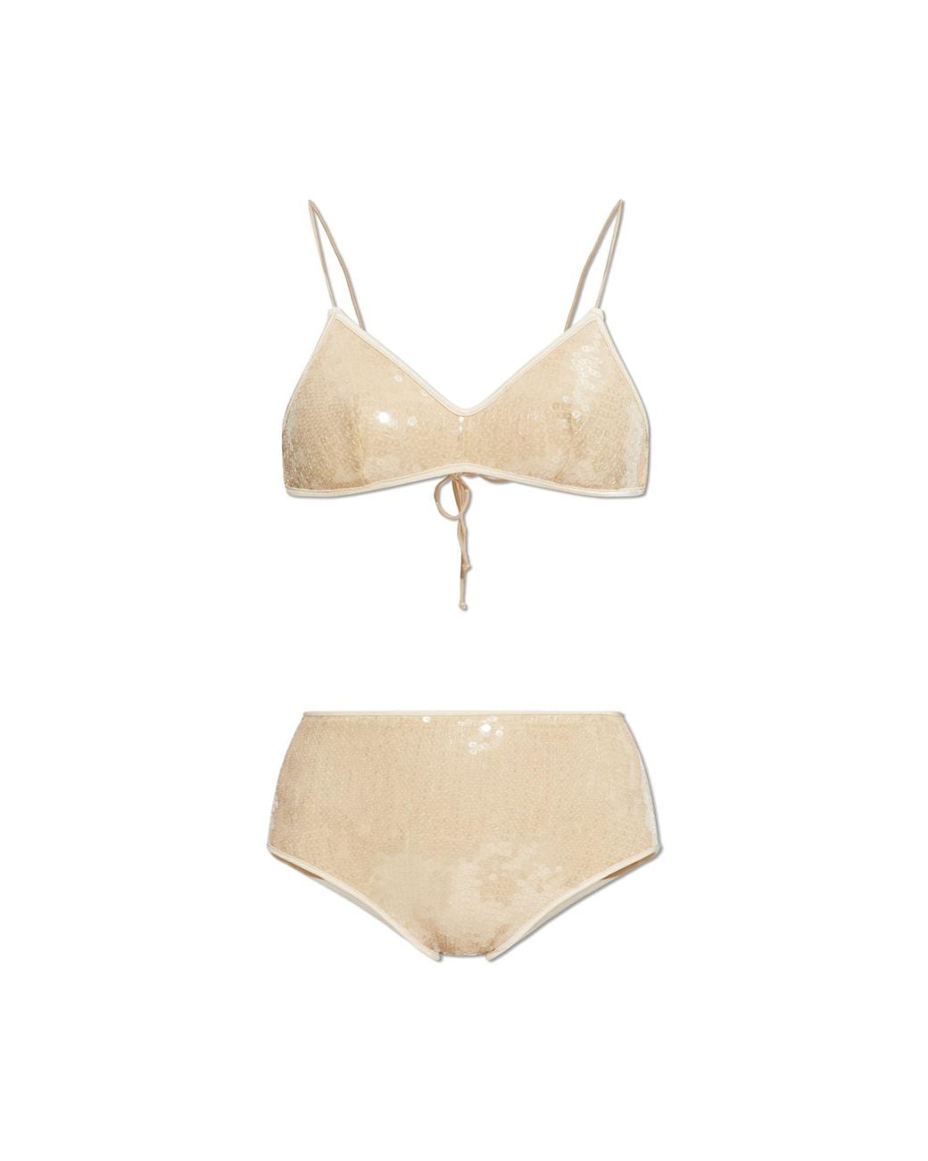 Oseree White Two-Piece Swimsuit