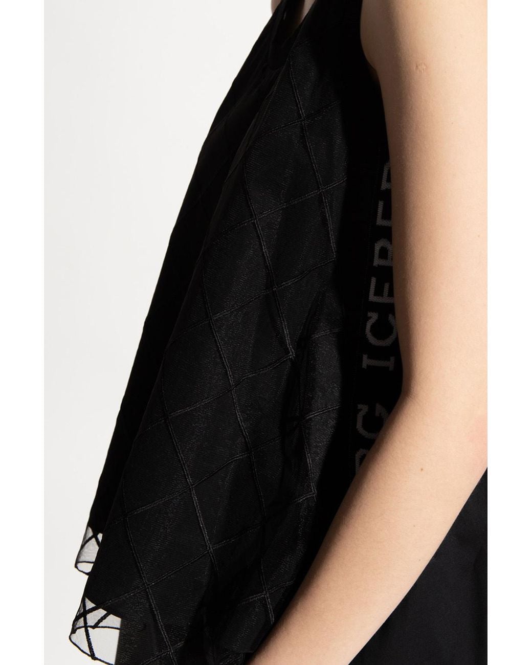 Iceberg Embroidered Tank Top in Black | Lyst