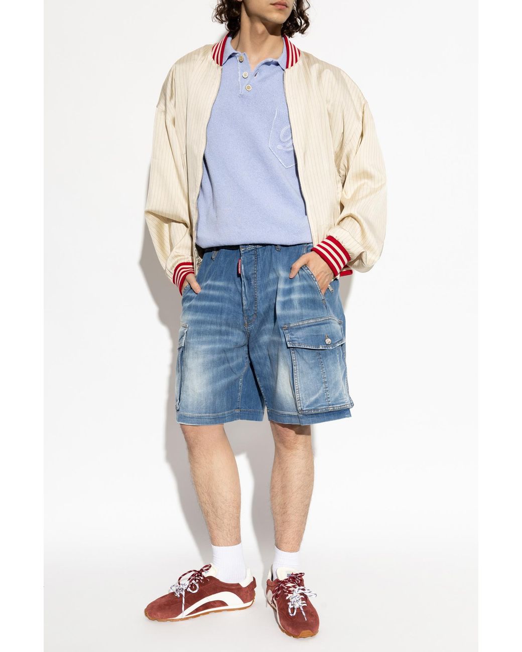 DSquared² Blue Denim Shorts for men