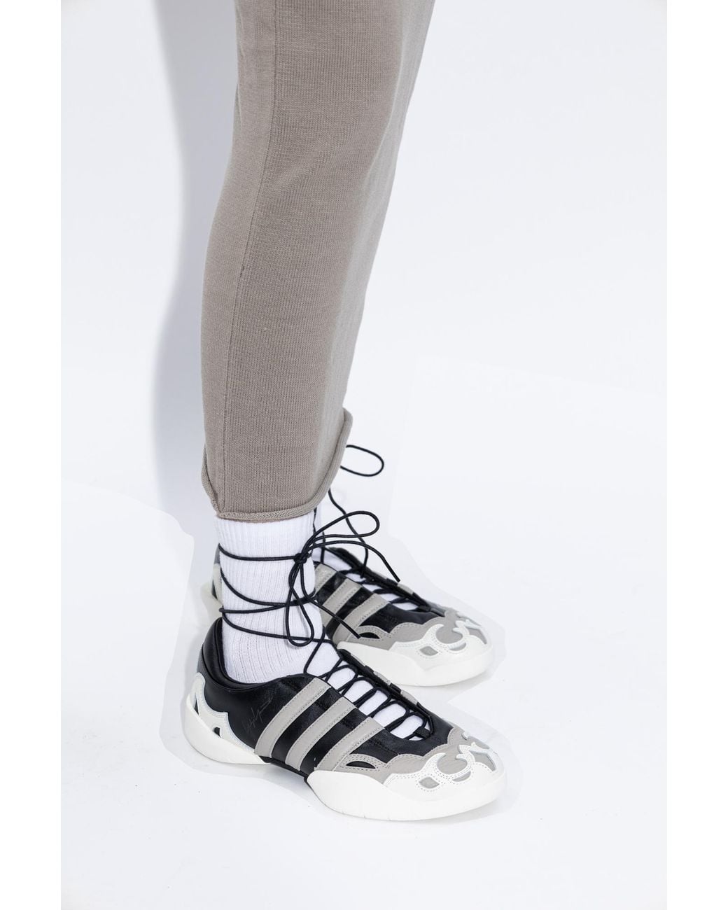 Y-3 Black Regu Mary Jane Sports Shoes