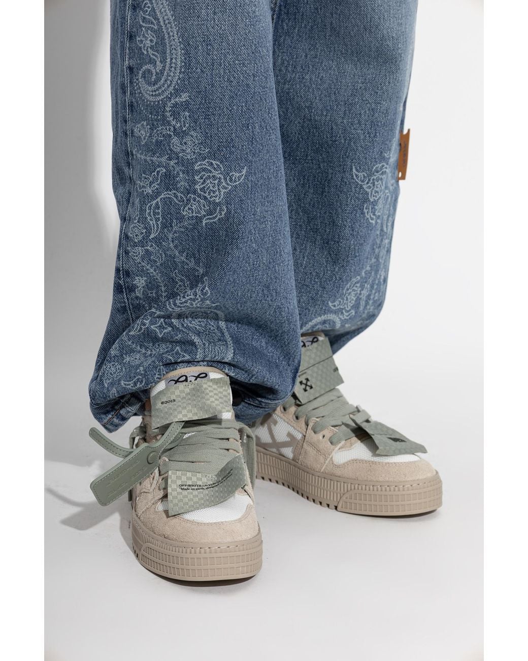 Off-White c/o Virgil Abloh Natural 'Low Top 3.0 Off Court' Sneakers