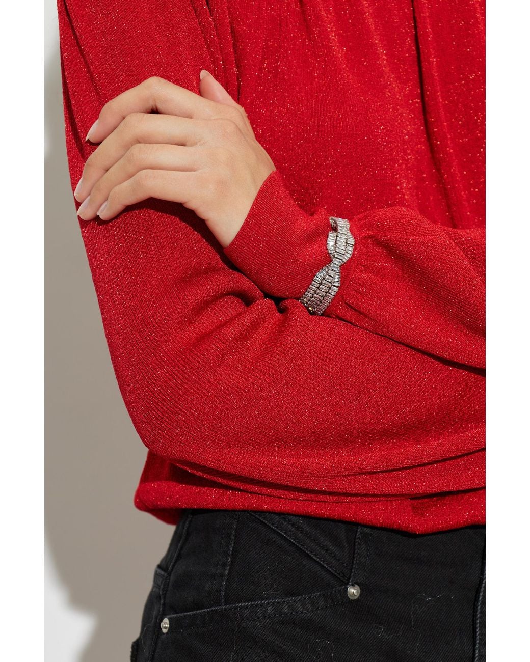 Isabel Marant Metallic Bracelet With Shimmering Crystals