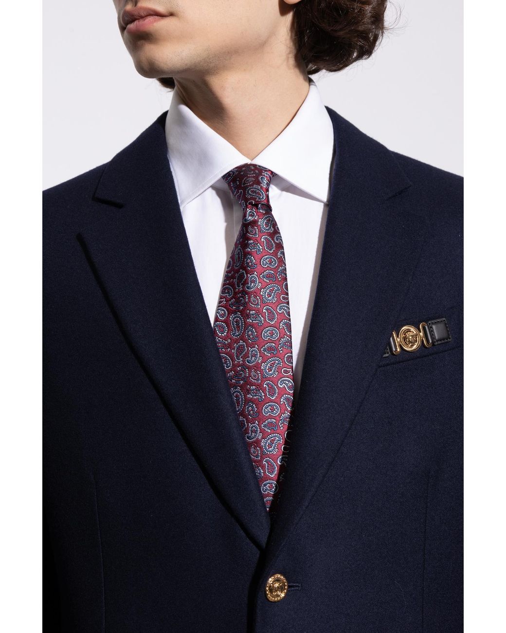 Etro Purple Silk Tie for men