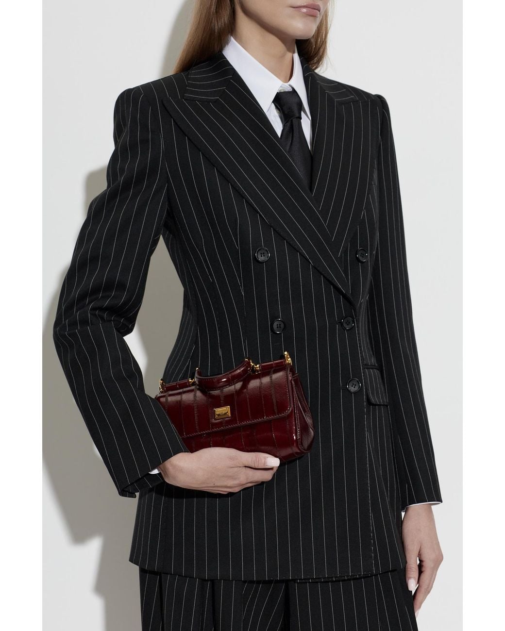 Dolce & Gabbana Brown Leather Handbag 'My Sicily'