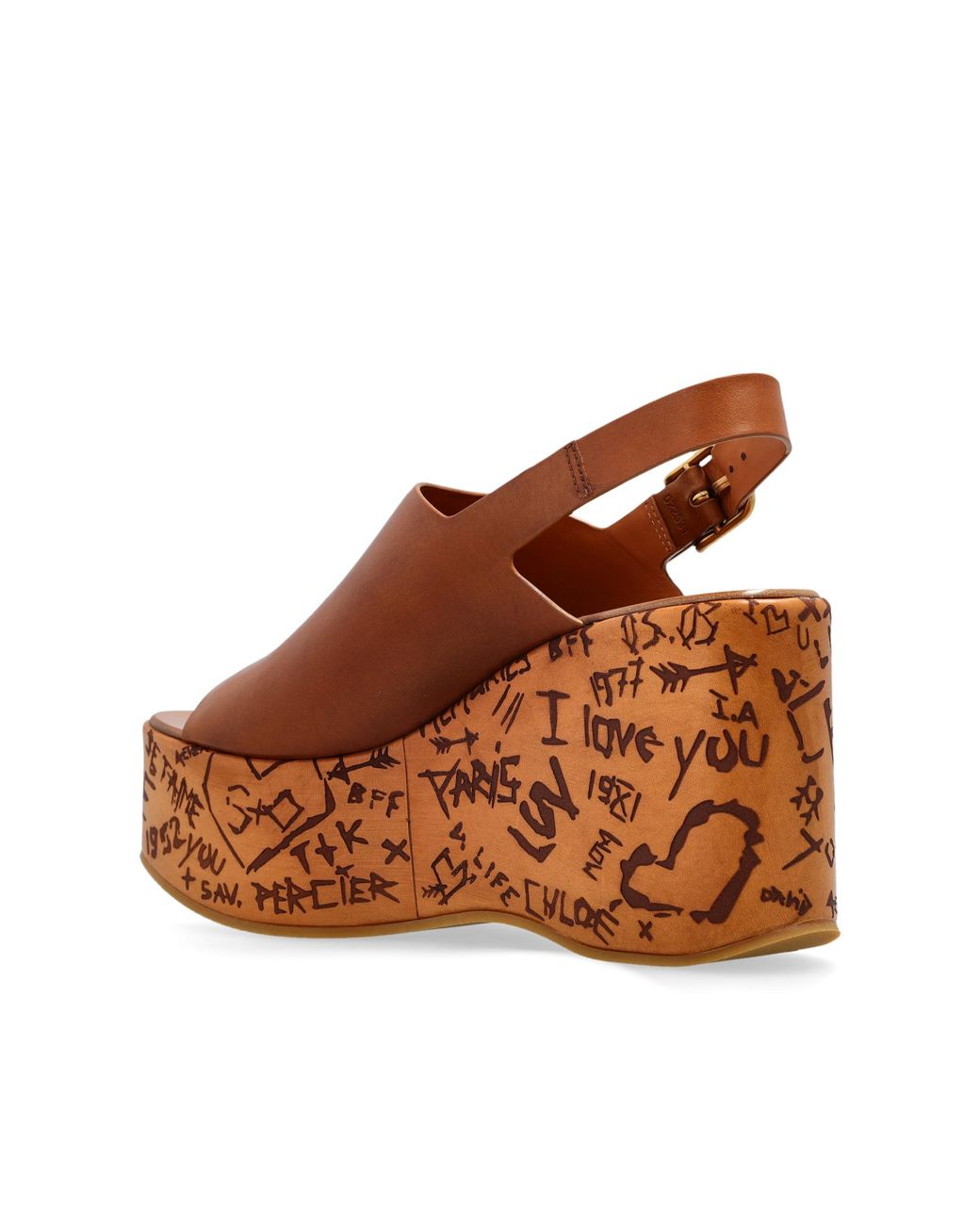 Chloé Blue Wedge Sandals Maxime