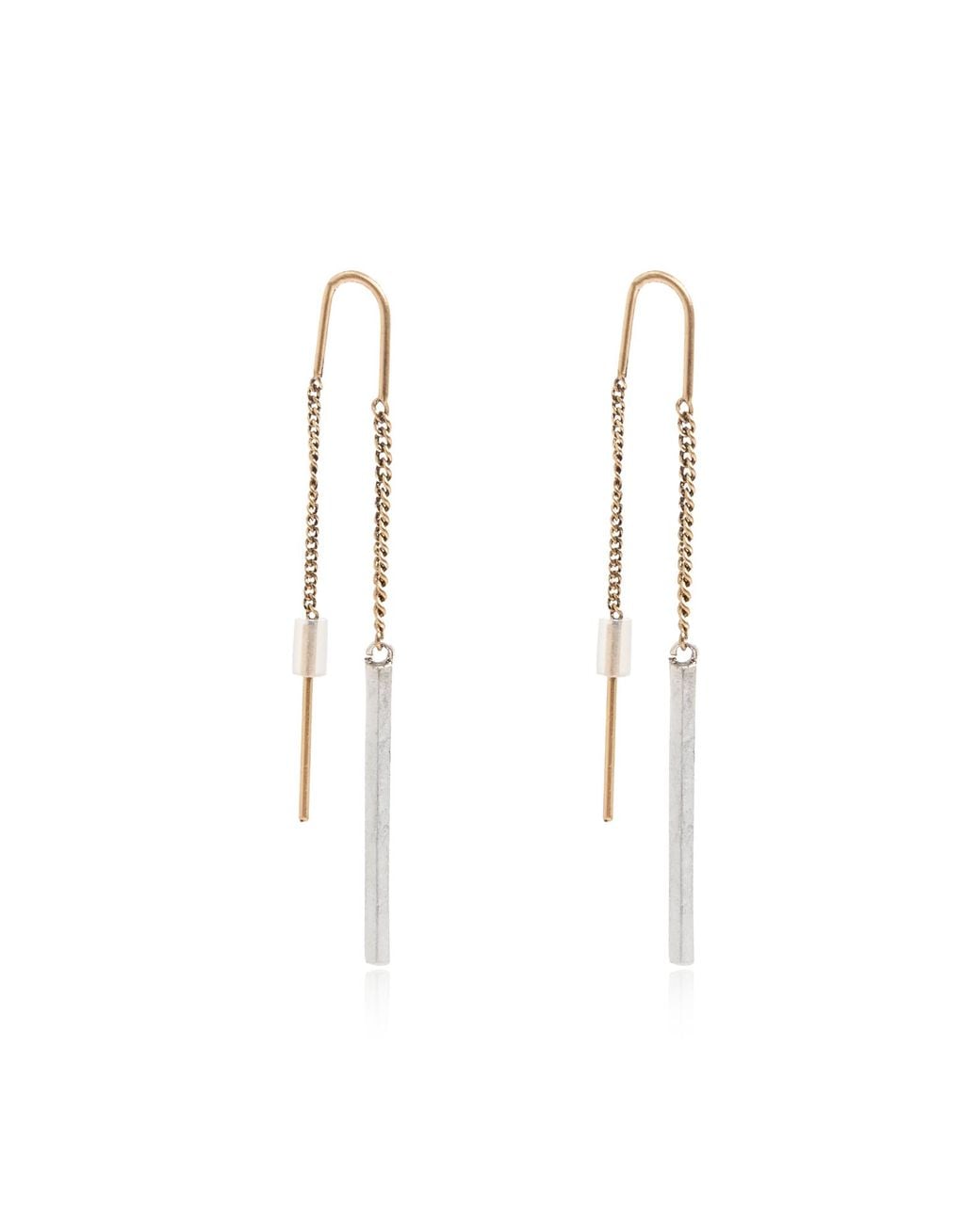 AllSaints Metallic Drop Earrings