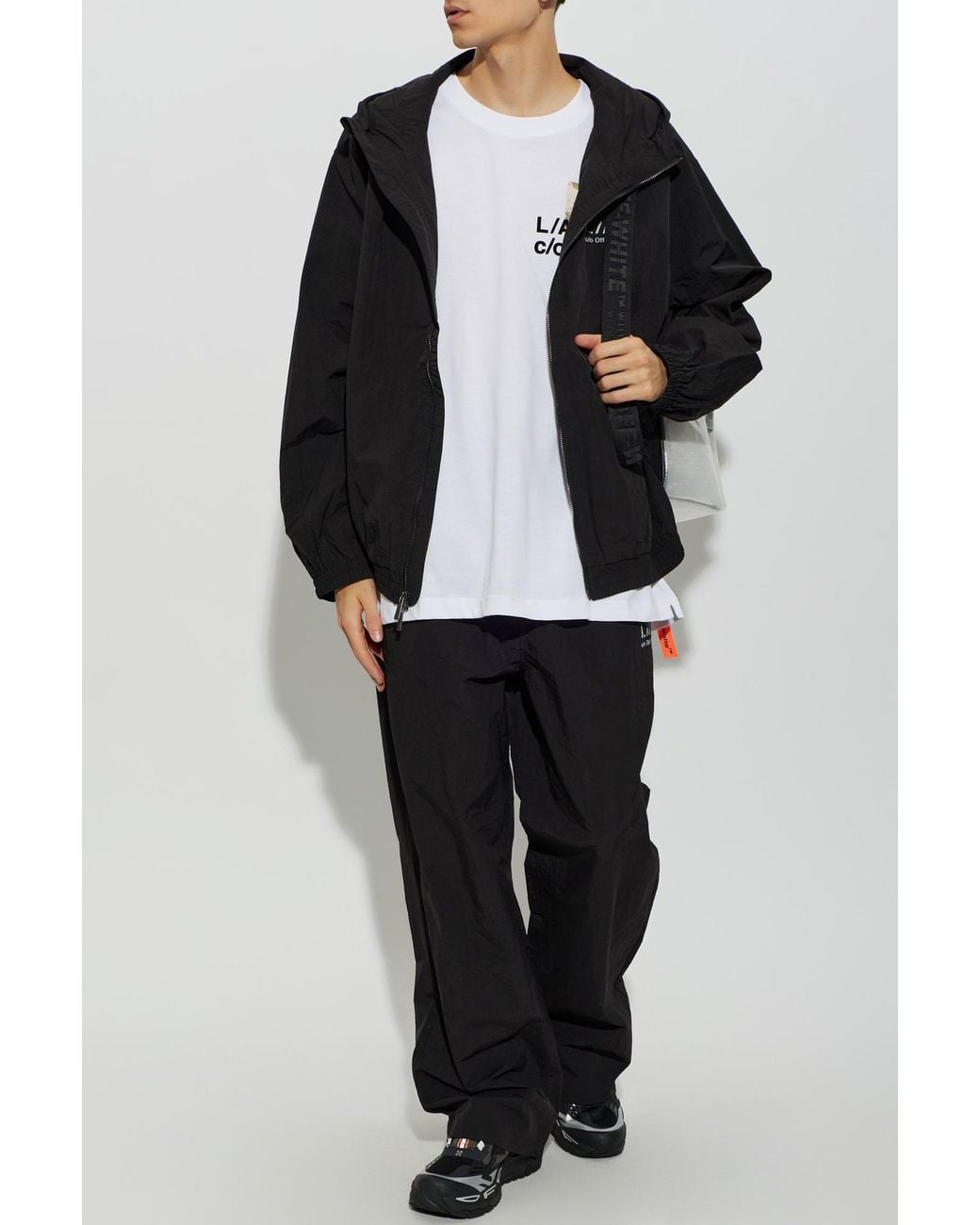 LAB C.O. OFF WHITE White Logo T-Shirt for men