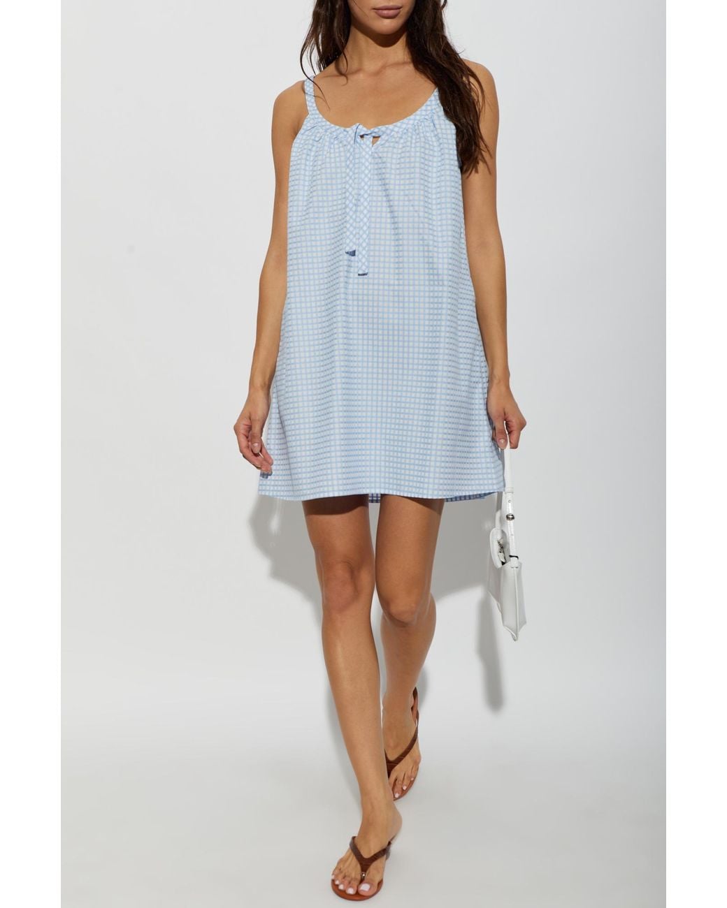 Posse Blue Cotton Dress 'Lila'