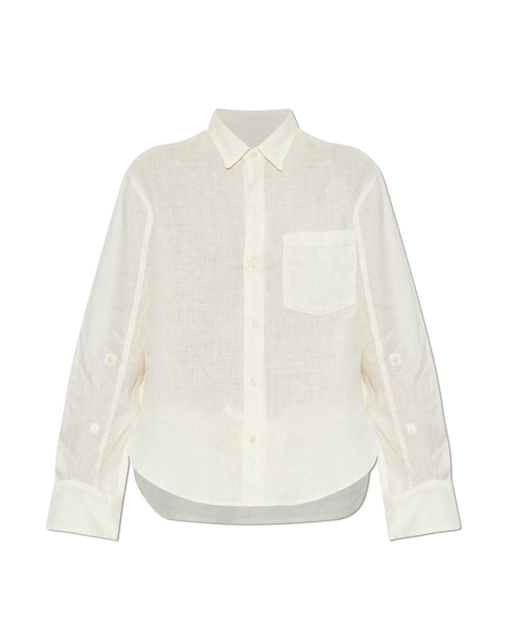 Citizens of Humanity White 'Kayla' Linen Shirt