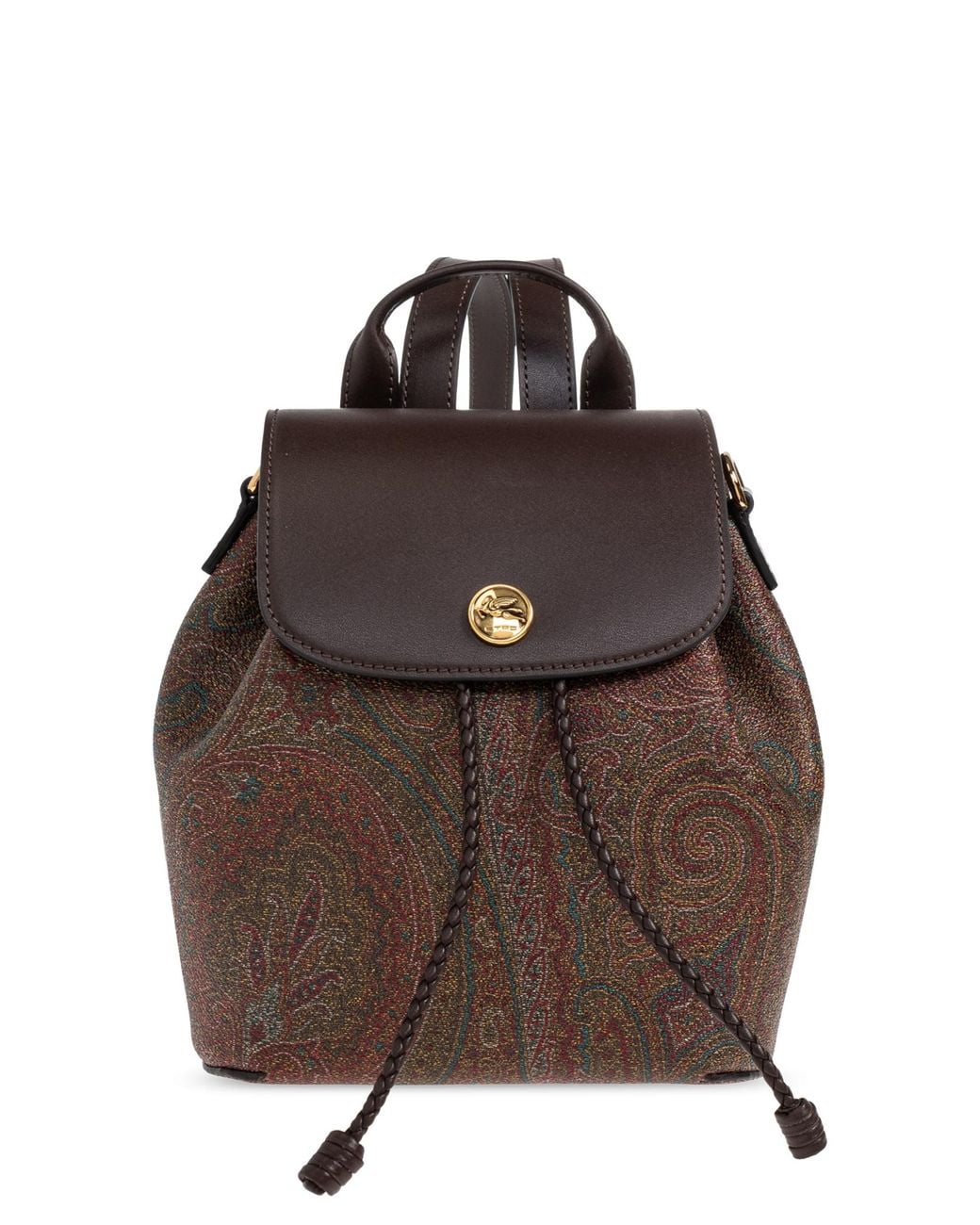 Etro Brown Backpack With Logo