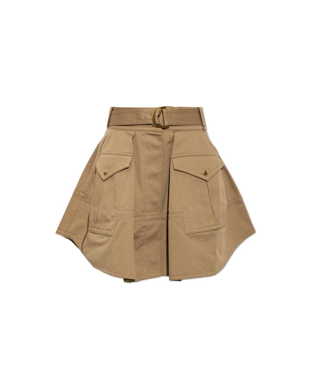 Zimmermann Natural Skirt With Belt