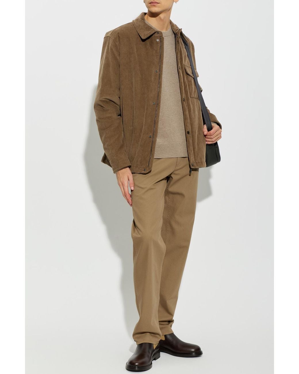 Burberry Natural Wool Sweater With A Crew Neck for men
