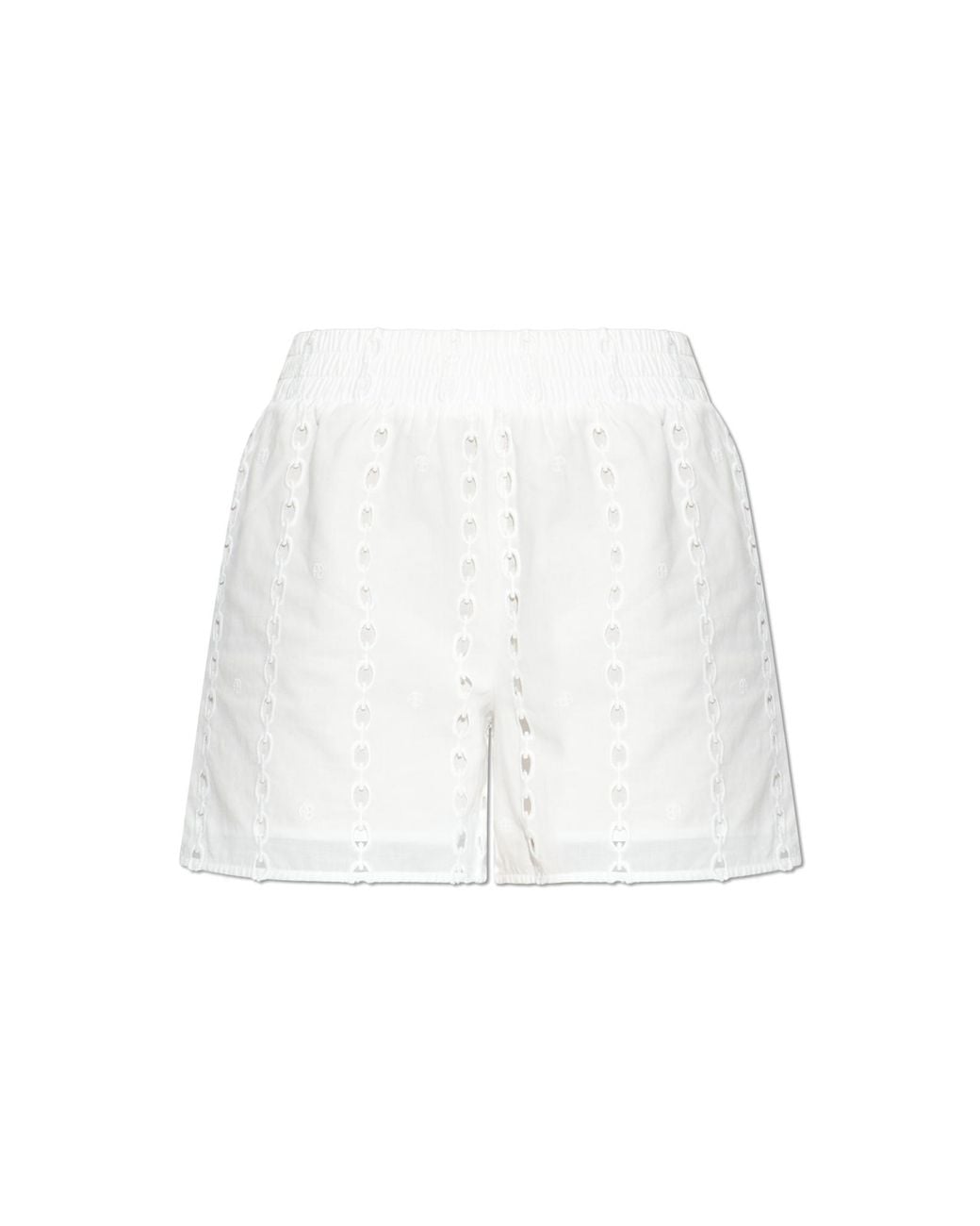 Anine Bing White "Kam" Shorts