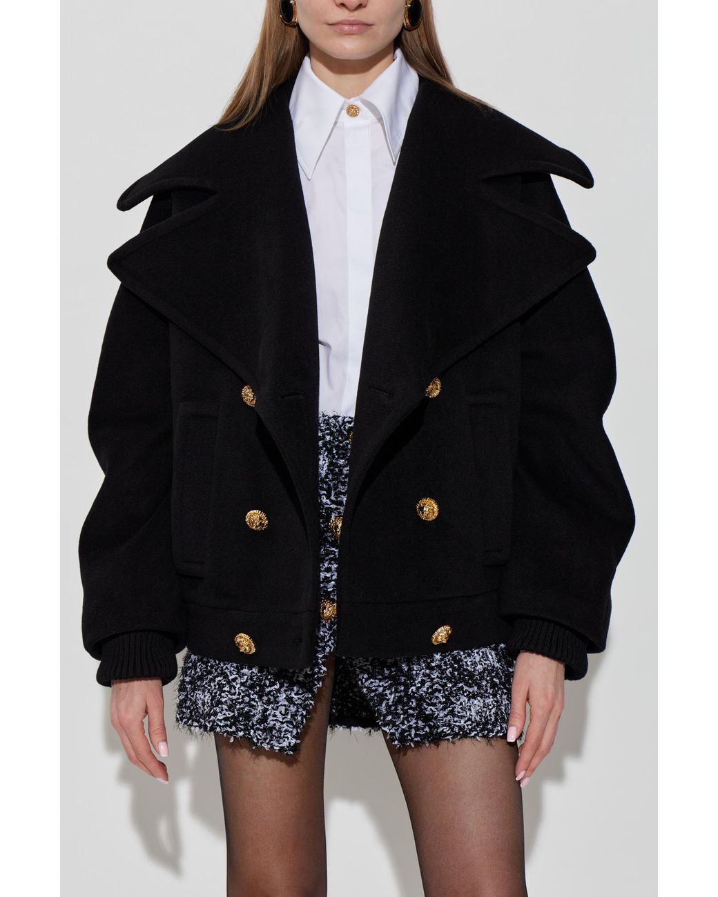 Balmain Black Wool Jacket