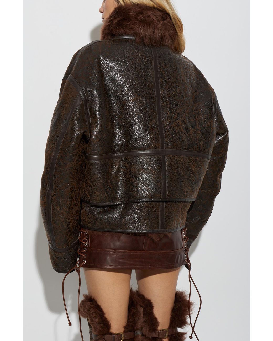 DSquared² Black Fur Jacket
