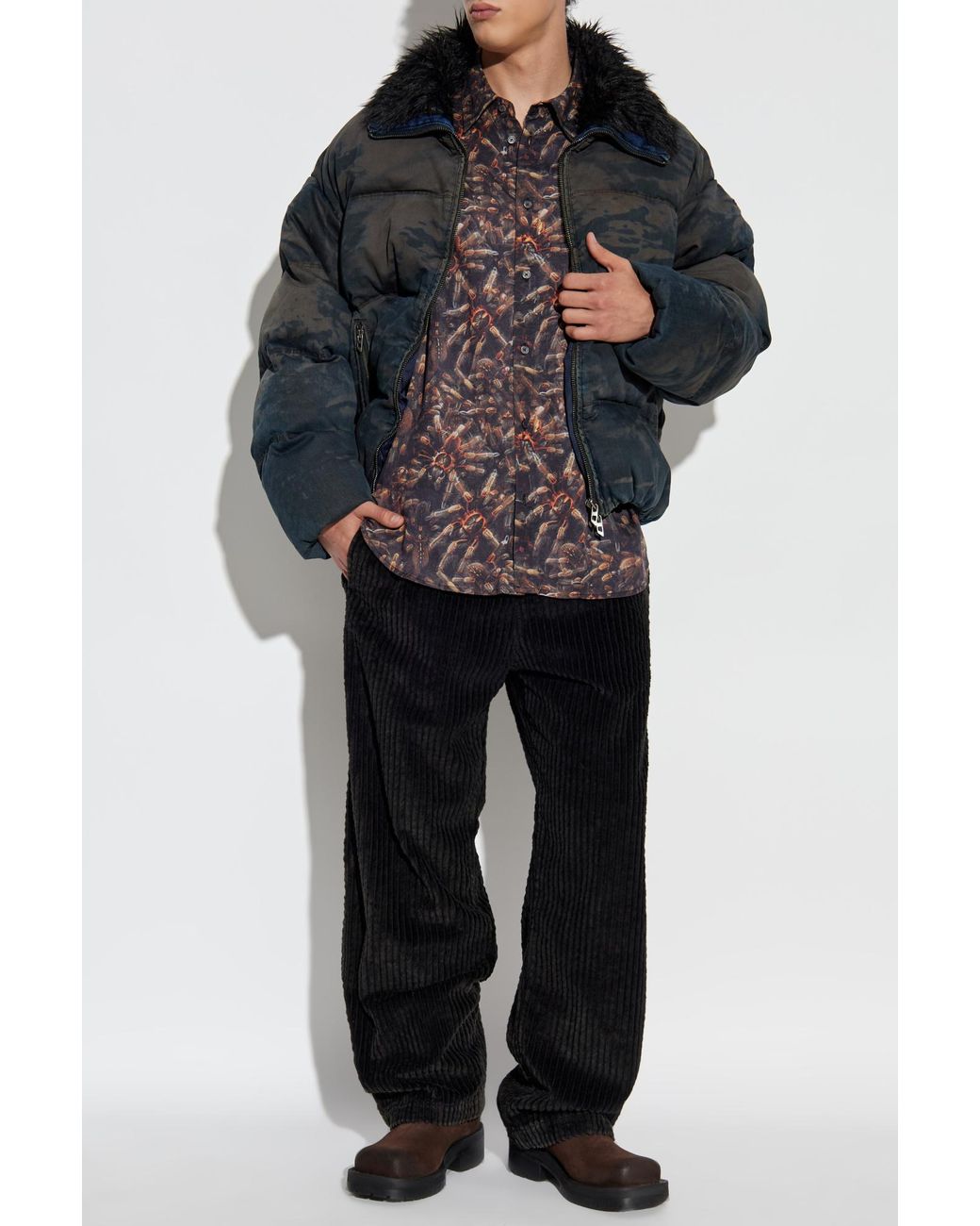DIESEL Black Pants 'P-Martial' for men