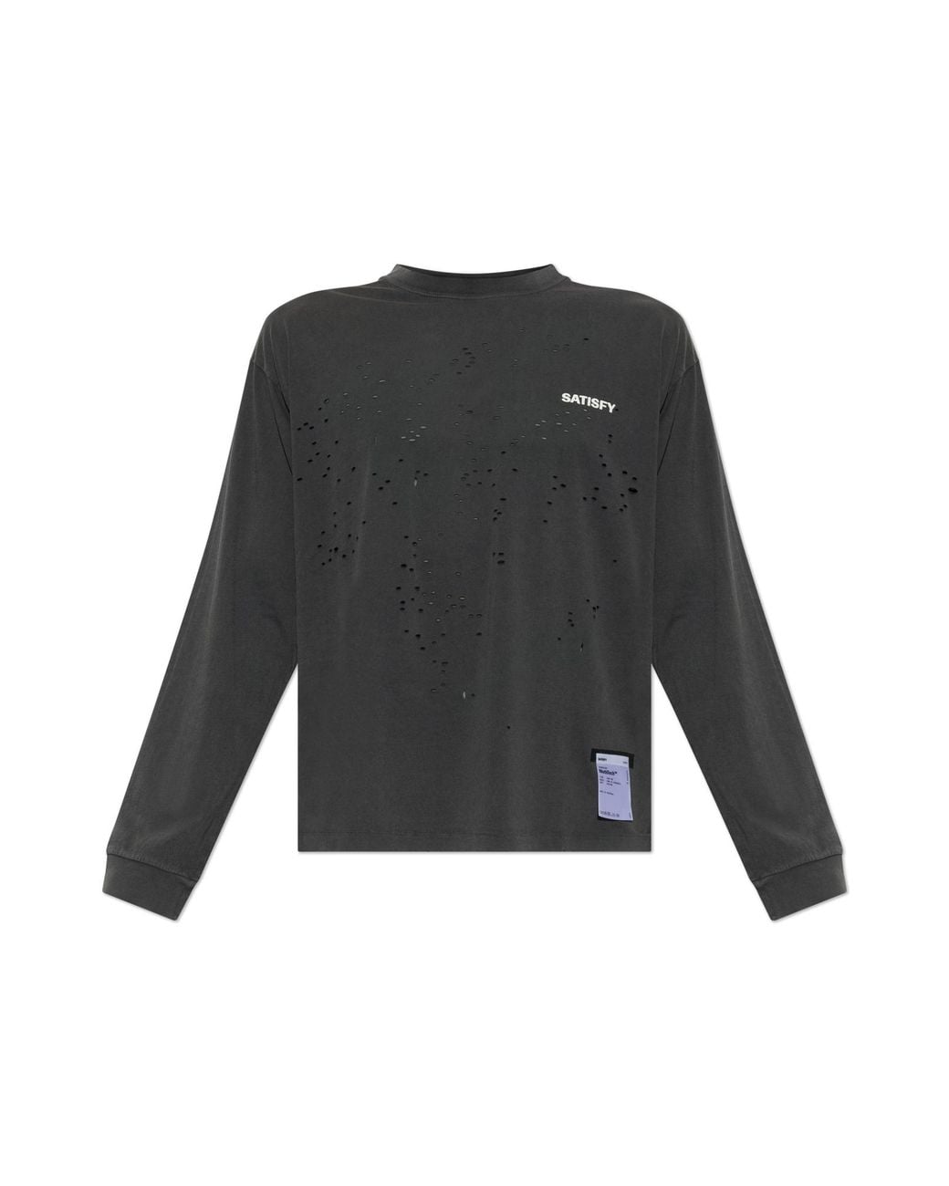 Satisfy Black 'Mothtech' T-Shirt for men