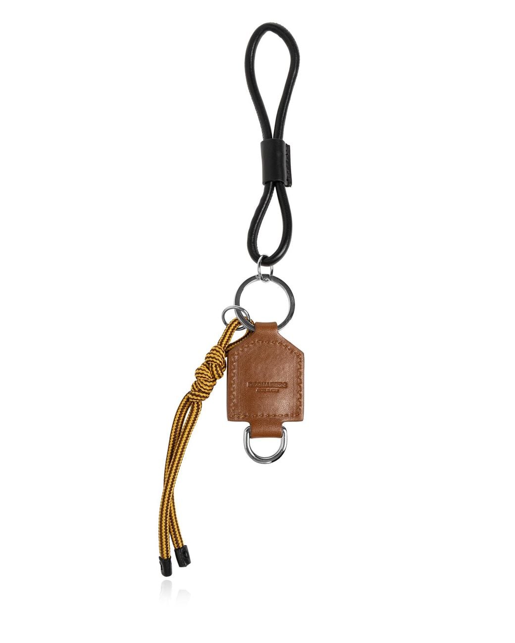 DSquared² Brown Keychain With Logo for men