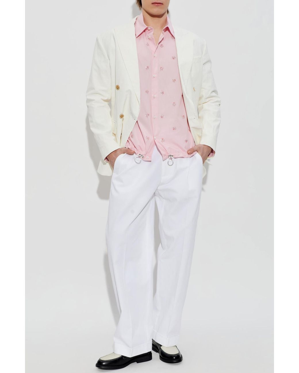 DSquared² White Trousers With Logo for men