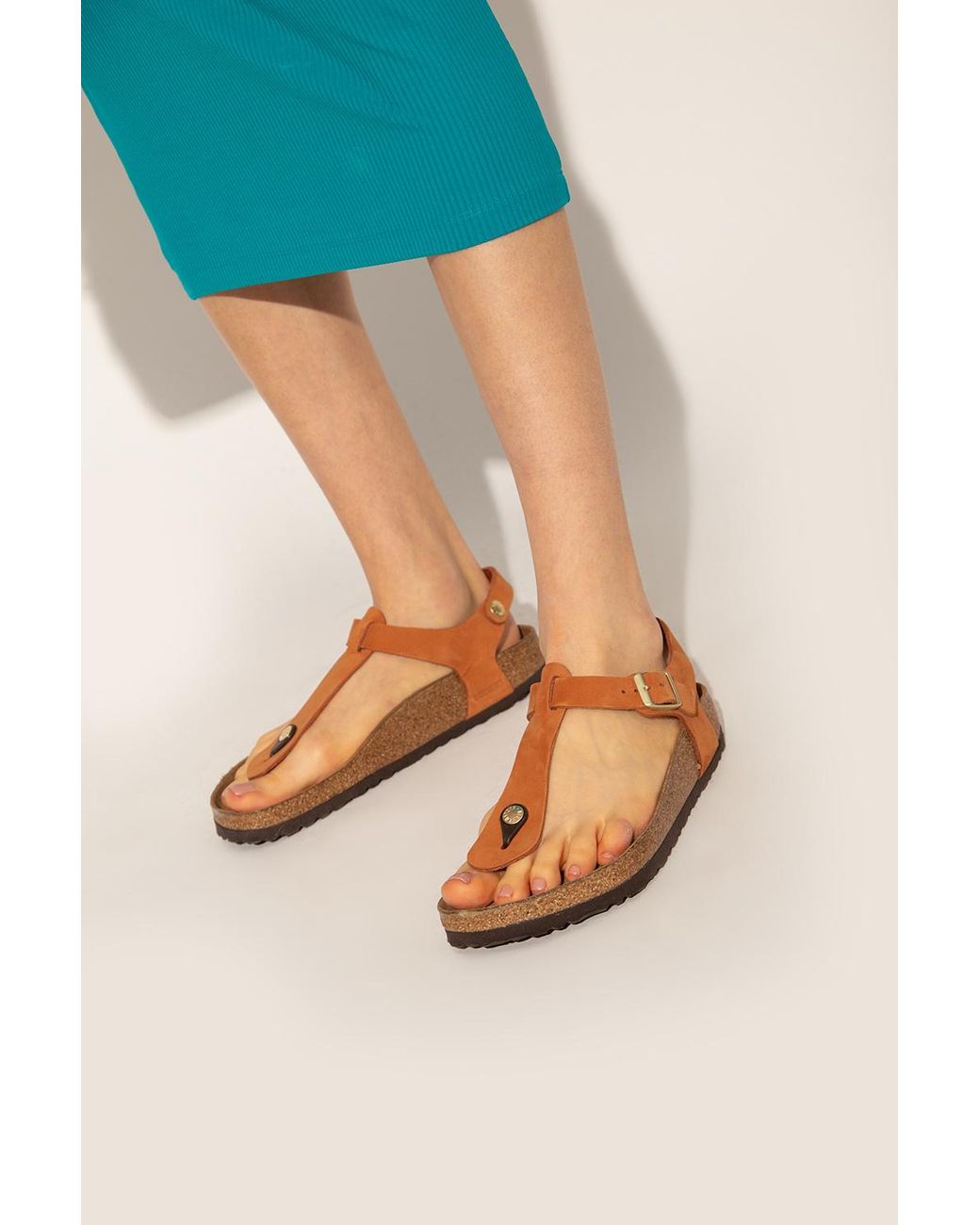 Birkenstock 'kairo' Sandals in Orange | Lyst Australia