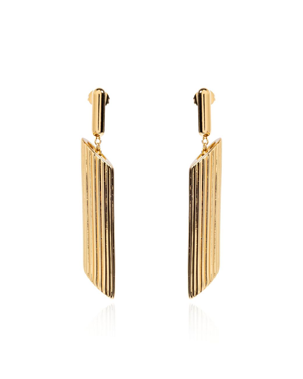 Moschino White Drop Earrings