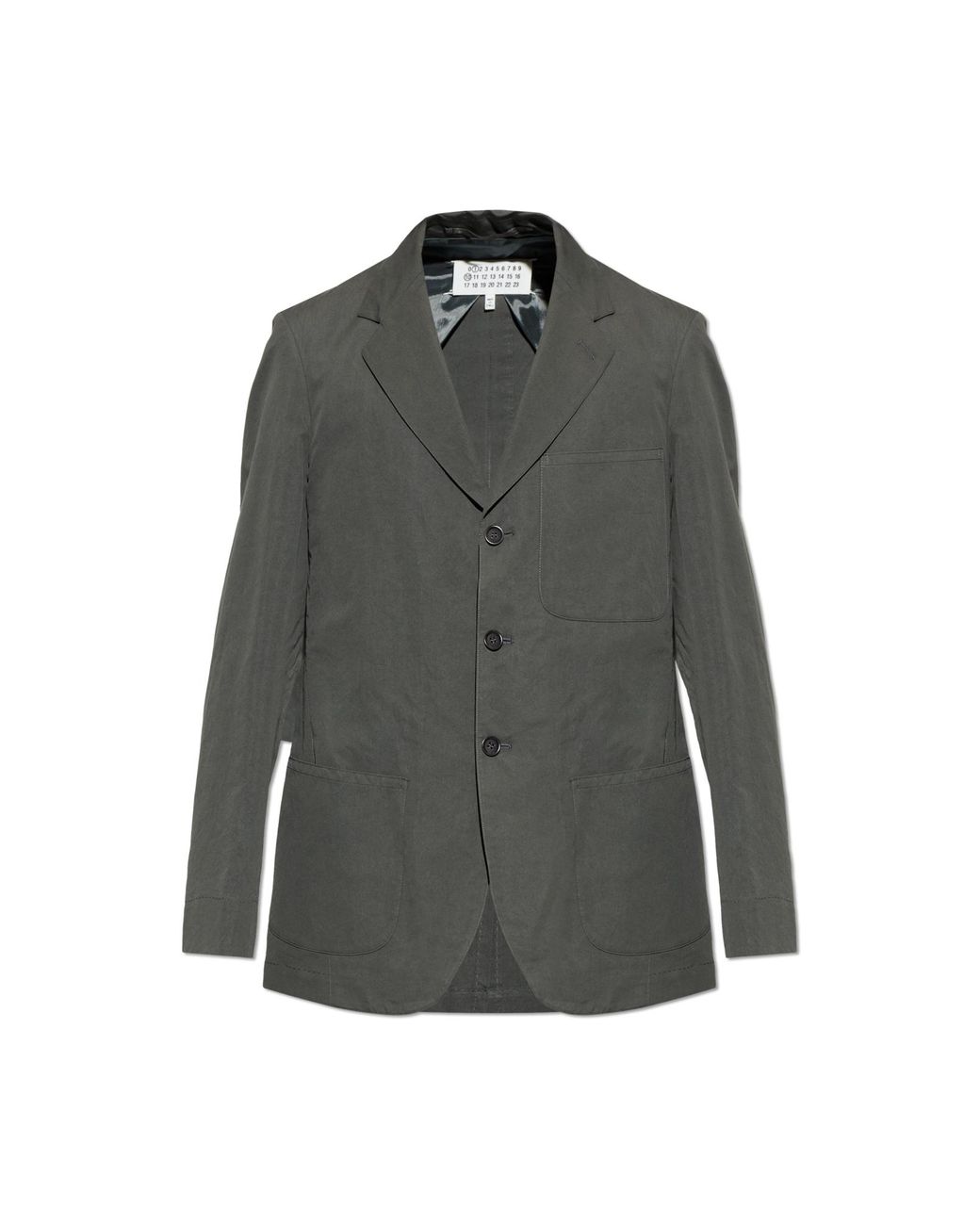 Maison Margiela Gray Single-Vent Blazer for men