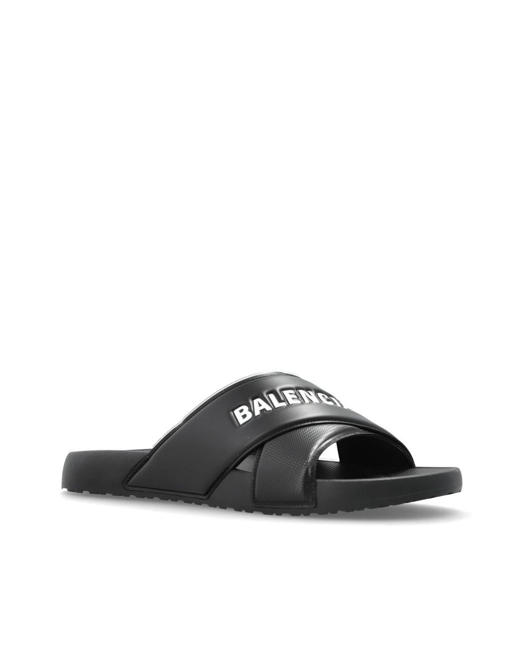 Balenciaga Black 'Sporty Pool' Slides for men