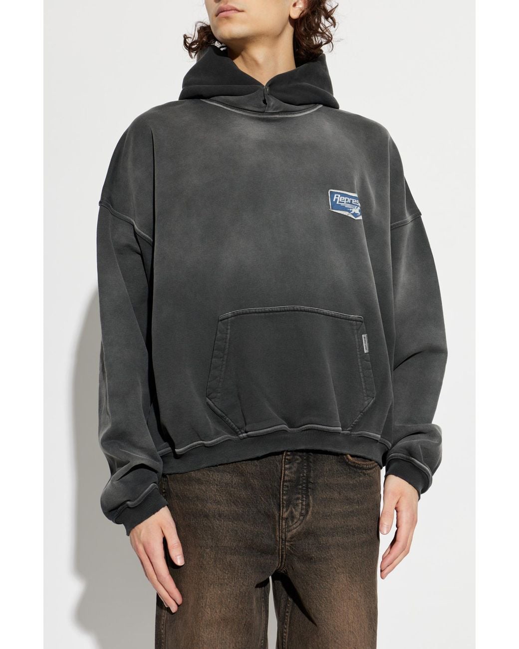 Represent Gray Hoodie for men