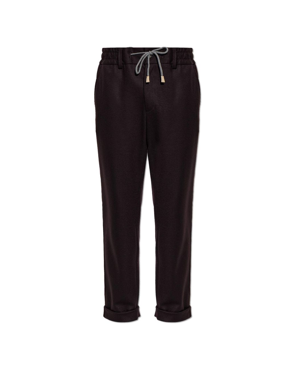 Eleventy Black Trousers With Pockets for men