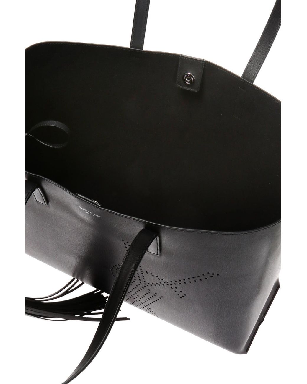 Ysl perforated hotsell tote
