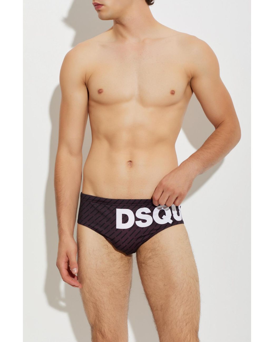 DSquared² Blue Monogram Swim Briefs for men
